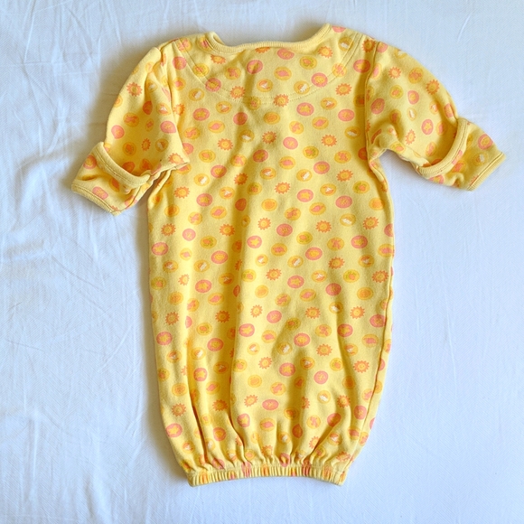 vintage Sesame Beginnings unisex baby sleep gown with foldover mitts 6 months - Picture 5 of 5